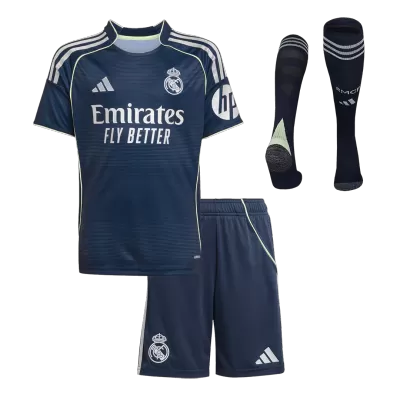 Miniconjunto Completo Real Madrid 2025/26 Segunda Equipación Niño - camisetasfutbol