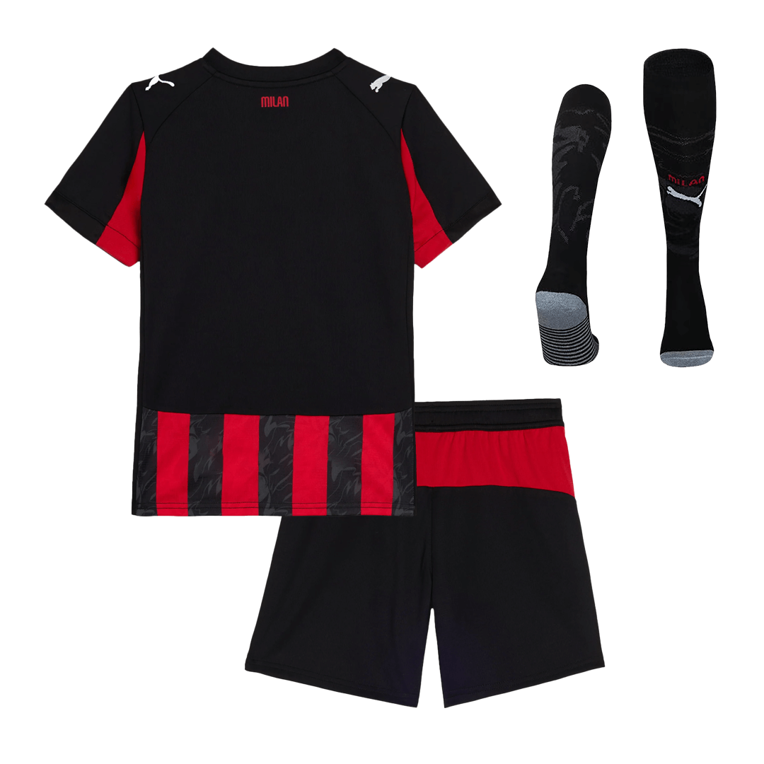 Miniconjunto Completo AC Milan 2025/26 Primera Equipación Niño - camisetasfutbol