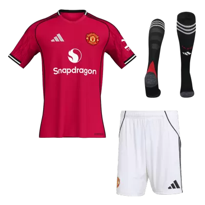 Calidad Premium Conjunto Completo Manchester United 2025/26 Primera Equipación - camisetasfutbol