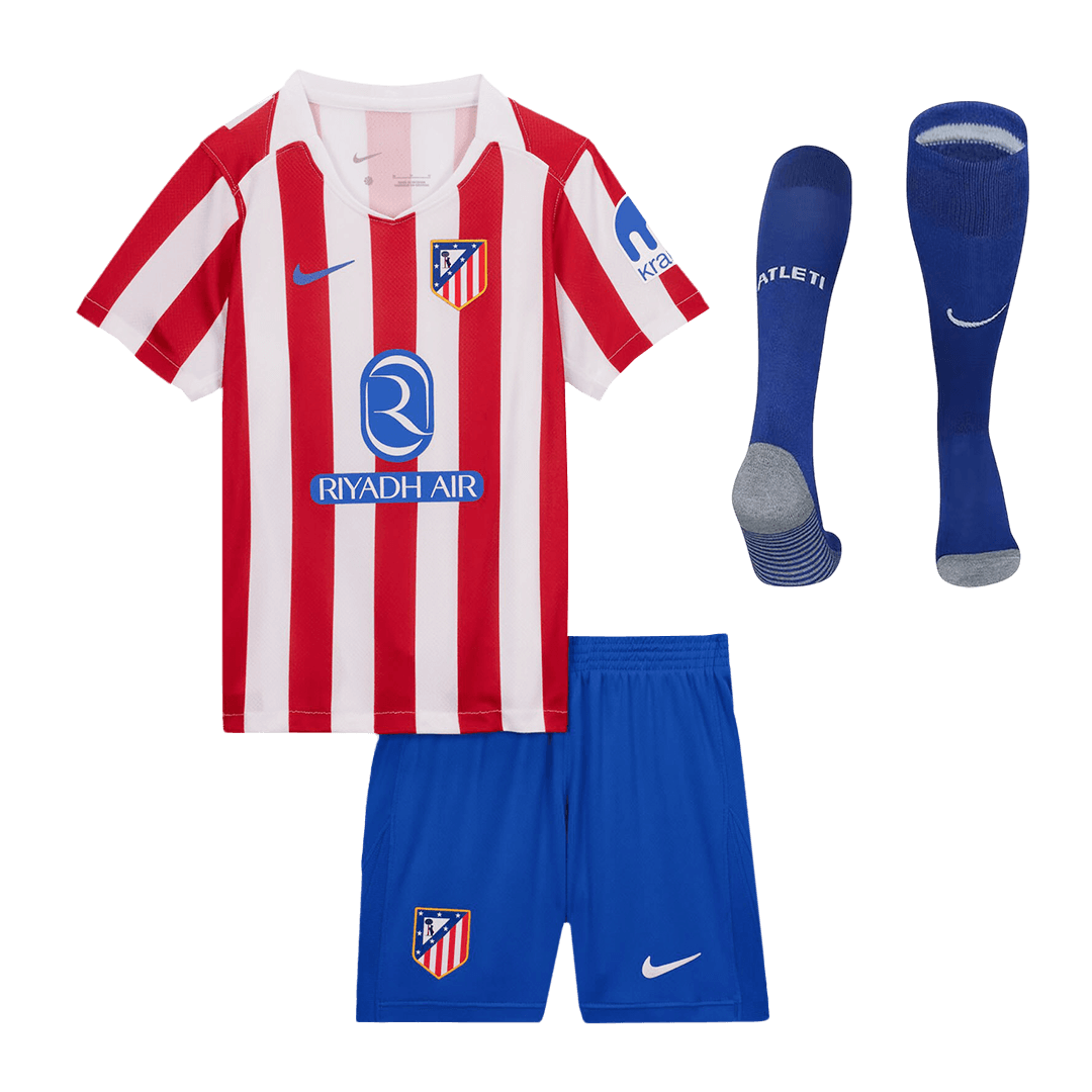 Miniconjunto Completo Atlético de Madrid 2025/26 Primera Equipación Niño - camisetasfutbol