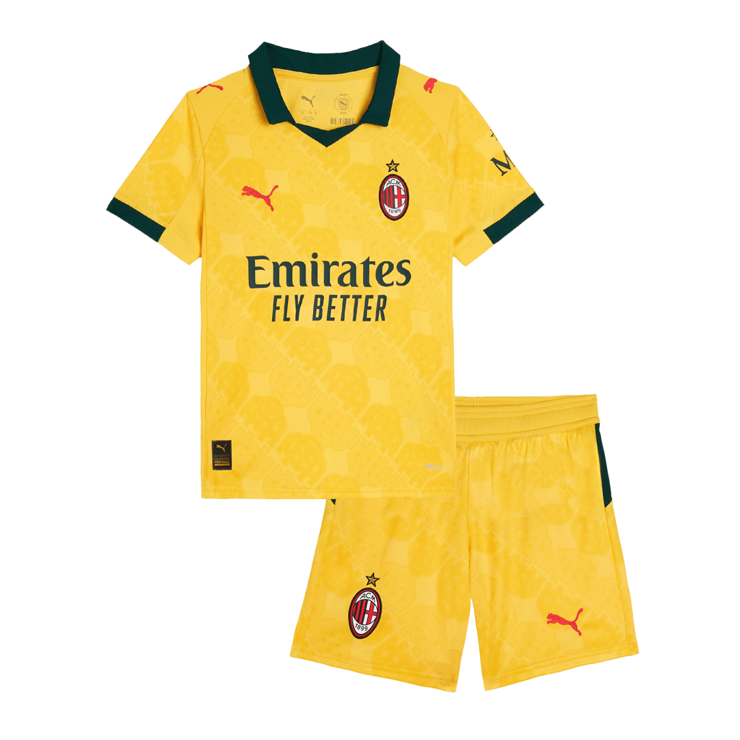 Miniconjunto AC Milan 2025/26 Tercera Equipación Niño - camisetasfutbol