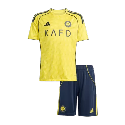 Miniconjunto Al Nassr 2025/26 Primera Equipación Niño - camisetasfutbol