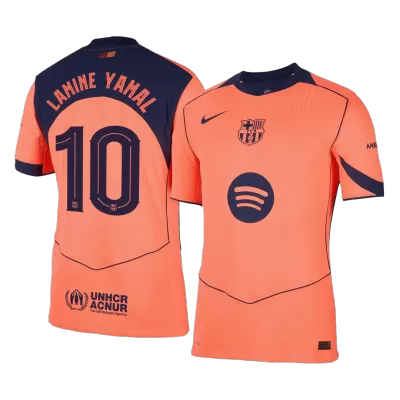 UCL Camiseta Auténtica LAMINE YAMAL #10 Barcelona 2025/26 Tercera Equipación - Versión Jugador - camisetasfutbol