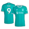 Camiseta ISAK #9 Liverpool 2025/26 Tercera Equipación - Versión Hincha - camisetasfutbol