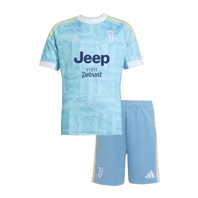 Miniconjunto Juventus 2025/26 Segunda Equipación Niño - camisetasfutbol