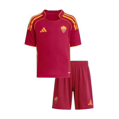 Miniconjunto Roma 2025/26 Primera Equipación Niño - camisetasfutbol