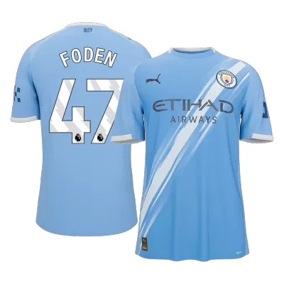 Calidad Premium Camiseta FODEN #47 Manchester City 2025/26 Primera Equipación -Versión Hincha - camisetasfutbol