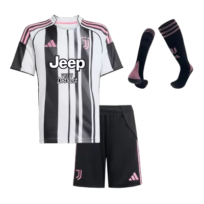 Miniconjunto Completo Juventus 2025/26 Primera Equipación Niño - camisetasfutbol