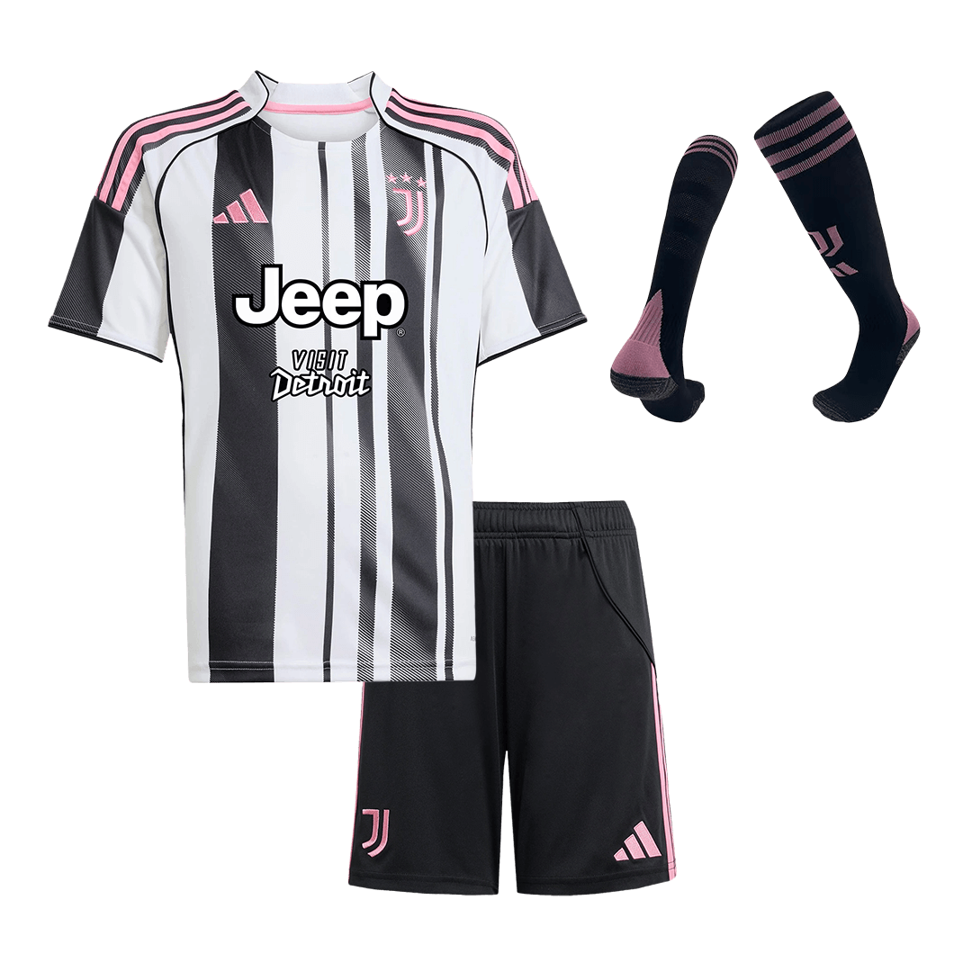 Miniconjunto Completo Juventus 2025/26 Primera Equipación Niño - camisetasfutbol
