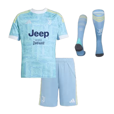 Miniconjunto Completo Juventus 2025/26 Segunda Equipación Niño - camisetasfutbol