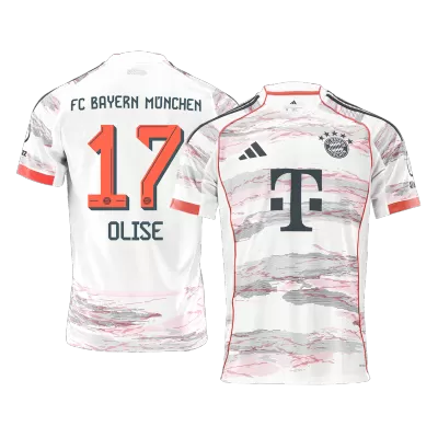 Camiseta OLISE #17 Bayern Munich 2025/26 Segunda Equipación - Versión Hincha - camisetasfutbol