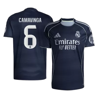 Camiseta CAMAVINGA #6 Real Madrid 2025/26 Segunda Equipación - Versión Hincha - camisetasfutbol