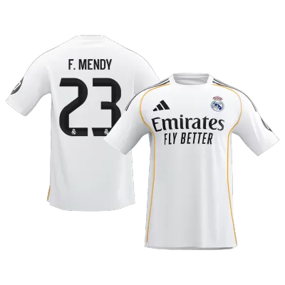 Calidad Premium Camiseta F.MENDY #23 Real Madrid 2025/26 Primera Equipación -Versión Hincha - camisetasfutbol