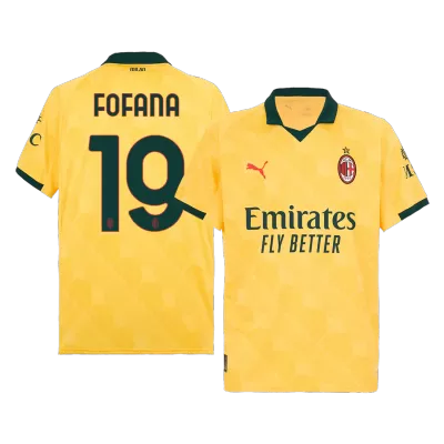 Camiseta FOFANA #19 AC Milan 2025/26 Tercera Equipación - Versión Hincha - camisetasfutbol