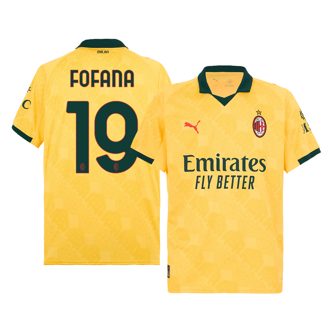 Camiseta FOFANA #19 AC Milan 2025/26 Tercera Equipación - Versión Hincha - camisetasfutbol