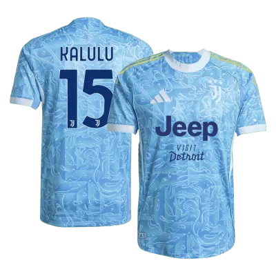 Camiseta Auténtica KALULU #15 Juventus 2025/26 Segunda Equipación - Versión Jugador - camisetasfutbol