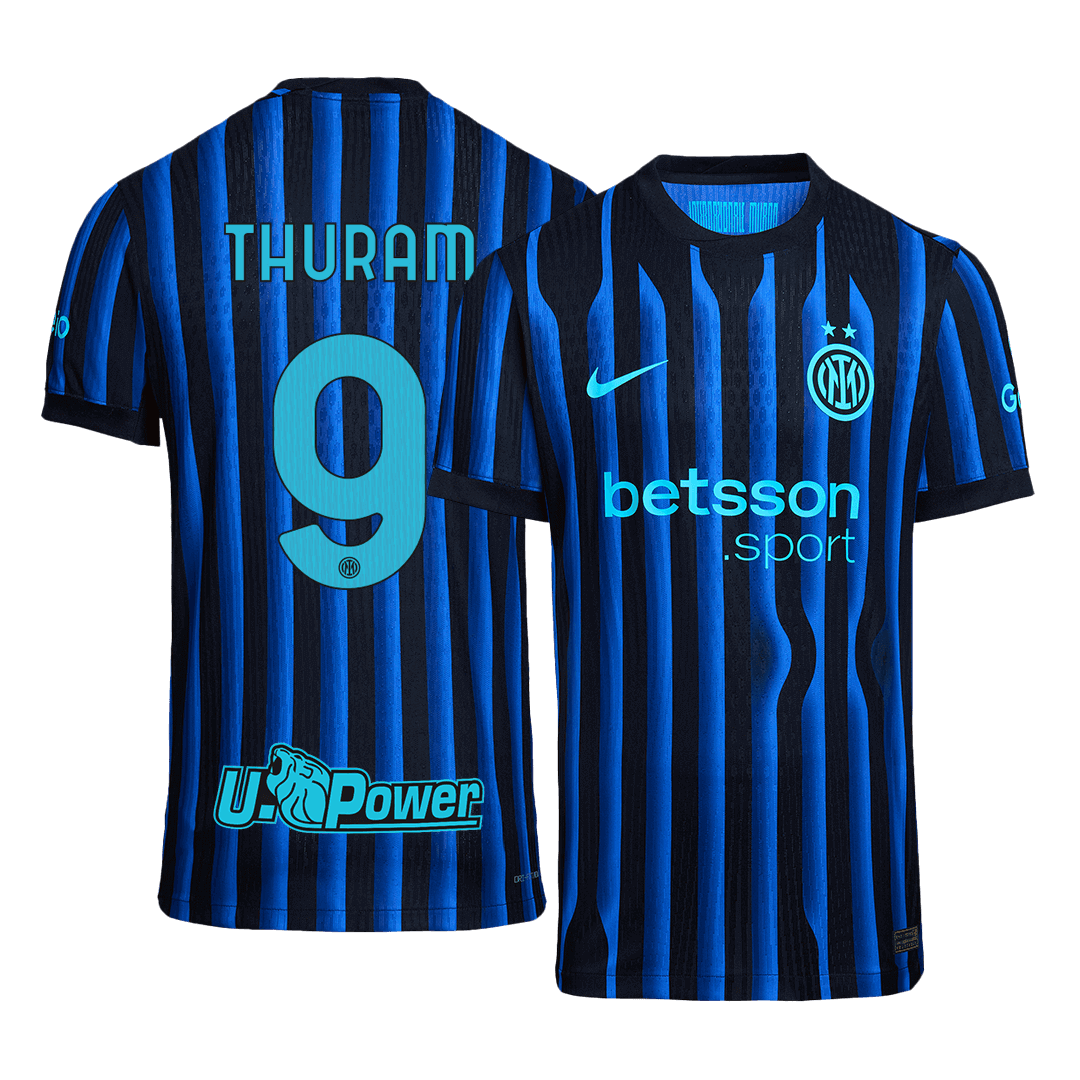 Camiseta Auténtica THURAM #9 Inter de Milán 2025/26 Primera Equipación - Versión Jugador - camisetasfutbol
