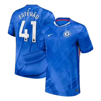 Calidad Premium Camiseta ESTÊVÃO #41 Chelsea 2025/26 Primera Equipación -Versión Hincha - camisetasfutbol