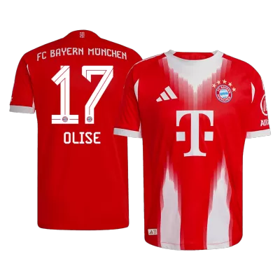 Camiseta Auténtica OLISE #17 Bayern Munich 2025/26 Primera Equipación - Versión Jugador - camisetasfutbol