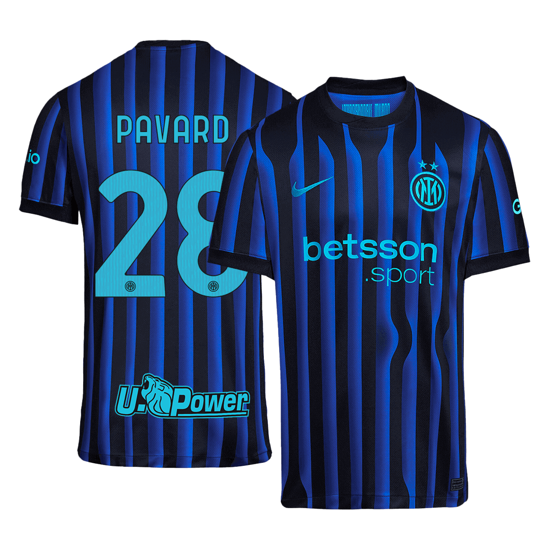 Camiseta PAVARD #28 Inter de Milán 2025/26 Primera Equipación - Versión Hincha - camisetasfutbol