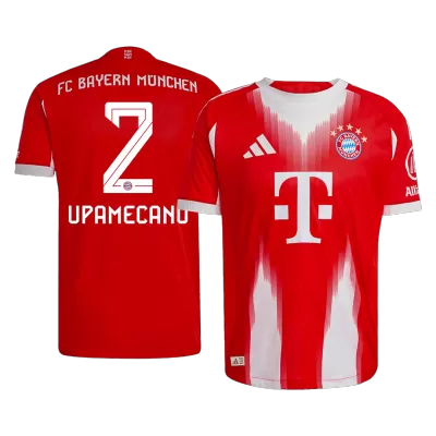 Camiseta Auténtica UPAMECANO #2 Bayern Munich 2025/26 Primera Equipación - Versión Jugador - camisetasfutbol