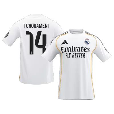 Calidad Premium Camiseta TCHOUAMENI #14 Real Madrid 2025/26 Primera Equipación -Versión Hincha - camisetasfutbol