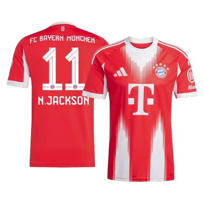 Camiseta N.JACKSON #11 Bayern Munich 2025/26 Primera Equipación - Versión Hincha - camisetasfutbol