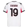Camiseta Auténtica FOFANA #19 AC Milan 2025/26 Segunda Equipación - Versión Jugador - camisetasfutbol