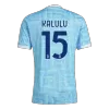 Camiseta KALULU #15 Juventus 2025/26 Segunda Equipación - Versión Hincha - camisetasfutbol