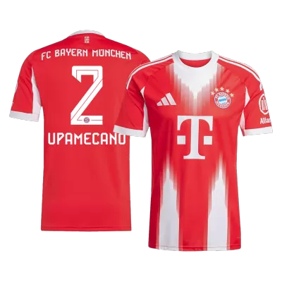 Camiseta UPAMECANO #2 Bayern Munich 2025/26 Primera Equipación - Versión Hincha - camisetasfutbol