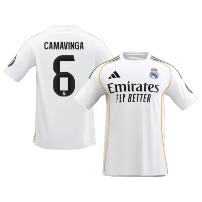 Calidad Premium Camiseta CAMAVINGA #6 Real Madrid 2025/26 Primera Equipación -Versión Hincha - camisetasfutbol