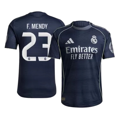 Camiseta Auténtica F.MENDY #23 Real Madrid 2025/26 Segunda Equipación - Versión Jugador - camisetasfutbol