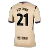 UCL Camiseta F.DE JONG #21 Barcelona 2025/26 Segunda Equipación - Versión Hincha - camisetasfutbol