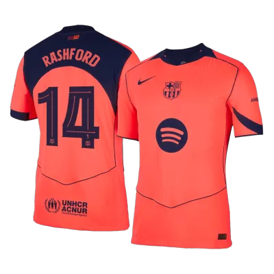 UCL Camiseta Auténtica RASHFORD #14 Barcelona 2025/26 Tercera Equipación - Versión Jugador - camisetasfutbol