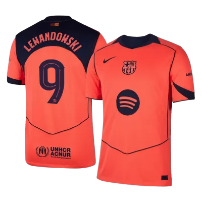 UCL Camiseta LEWANDOWSKI #9 Barcelona 2025/26 Tercera Equipación - Versión Hincha - camisetasfutbol