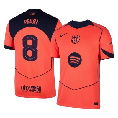 UCL Camiseta PEDRI #8 Barcelona 2025/26 Tercera Equipación - Versión Hincha - camisetasfutbol
