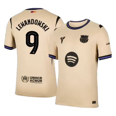 UCL Camiseta LEWANDOWSKI #9 Barcelona 2025/26 Segunda Equipación - Versión Hincha - camisetasfutbol
