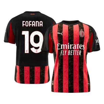 Calidad Premium Camiseta FOFANA #19 AC Milan 2025/26 Primera Equipación -Versión Hincha - camisetasfutbol