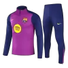 Conjunto Entrenamiento Barcelona 2025/26 Niño (Chándal de Media Cremallera + Pantalón) - camisetasfutbol