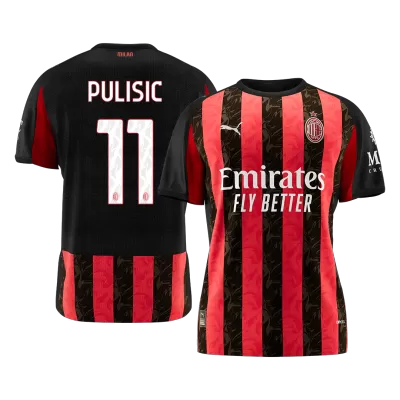 Camiseta PULISIC #11 AC Milan 2025/26 Home Local Hombre - Versión Hincha - camisetasfutbol