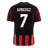 Camiseta GIMENEZ #7 AC Milan 2025/26 Home Local Hombre - Versión Hincha - camisetasfutbol