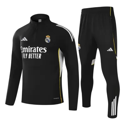 Conjunto Entrenamiento Real Madrid 2025/26 Niño (Chándal de Media Cremallera + Pantalón) - camisetasfutbol