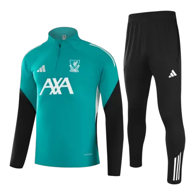 Conjunto Entrenamiento Liverpool 2025/26 Niño (Chándal de Media Cremallera + Pantalón) - camisetasfutbol