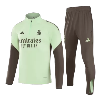 Conjunto Entrenamiento Real Madrid 2025/26 Niño (Chándal de Media Cremallera + Pantalón) - camisetasfutbol