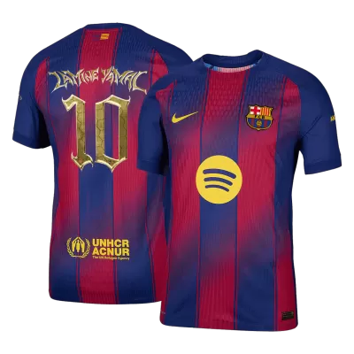 Camiseta Auténtica LAMINE YAMAL #10 Barcelona 2025/26 Primera Equipación - Versión Jugador - camisetasfutbol