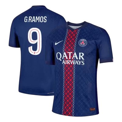 Camiseta Auténtica G.RAMOS #9 PSG 2025/26 Primera Equipación - Versión Jugador - camisetasfutbol