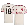 Camiseta GAKPO #18 Liverpool 2025/26 Segunda Equipación - Versión Hincha - camisetasfutbol