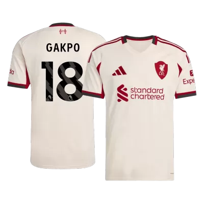 Camiseta GAKPO #18 Liverpool 2025/26 Segunda Equipación - Versión Hincha - camisetasfutbol