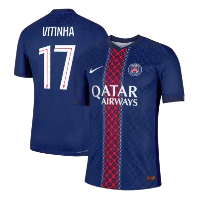 Camiseta Auténtica VITINHA #17 PSG 2025/26 Primera Equipación - Versión Jugador - camisetasfutbol