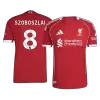 Camiseta Auténtica SZOBOSZLAI #8 Liverpool 2025/26 Primera Equipación - Versión Jugador - camisetasfutbol